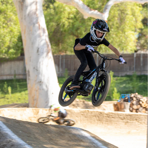 Stacyc 20E-Drive Brushless Electric Balance Bike – Black/Blue