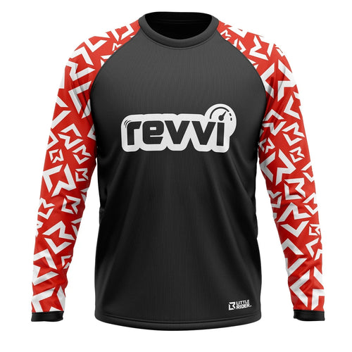 Revvi 12" Electric Bike + Riding Gear Bundle - Red