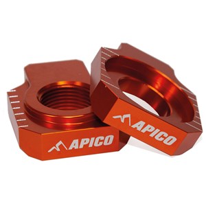 Apico Rear Axle Blocks Orange KTM