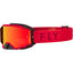Fly Racing Zone Pro Adult Red Mirror Amber Motocross Goggles