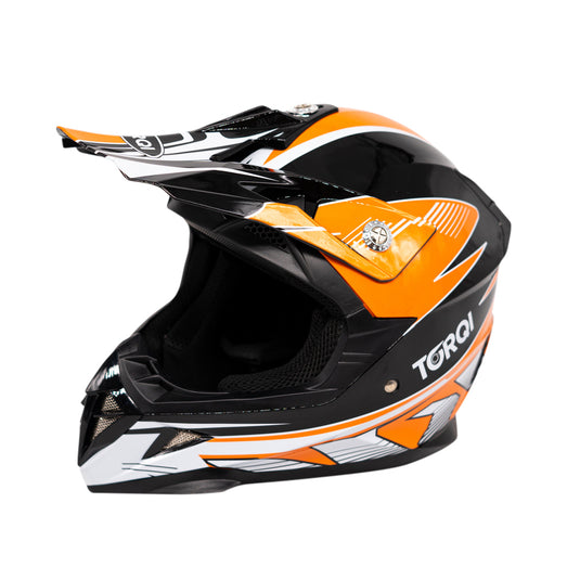 Torqi MX Style Kids Helmet - Orange