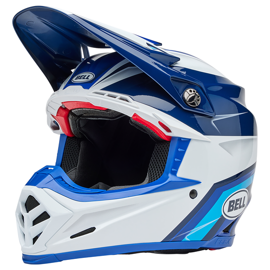 Bell Moto-9s Flex Merchant Blue Motocross Helmet