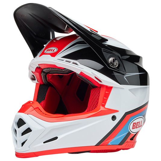 Bell Moto-9s Flex Merchant Red Black Motocross Helmet