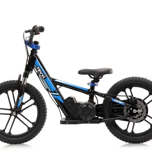 Revvi 16" Plus 250W Electric Balance Bike New 10 Spoke Wheel Model - Blue