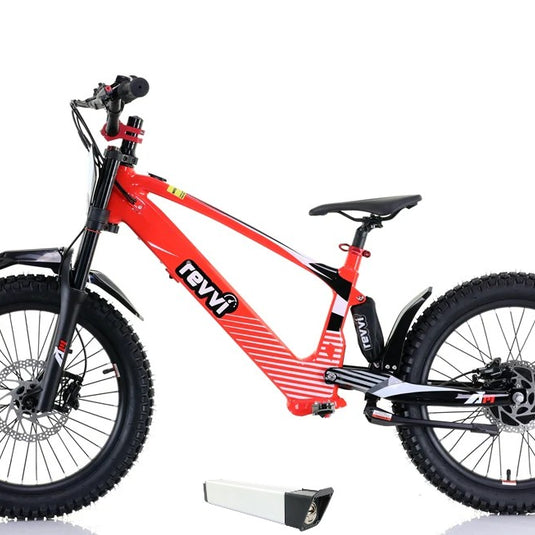 Revvi 20 Electric Bike + Spare Battery Bundle – Red