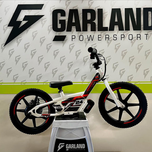 Amped A16 180W Electric Balance Bike - White Orange Custom