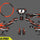 Amped A16 Pro Custom Graphics Kit – Personalised Name & Race Number (Orange)