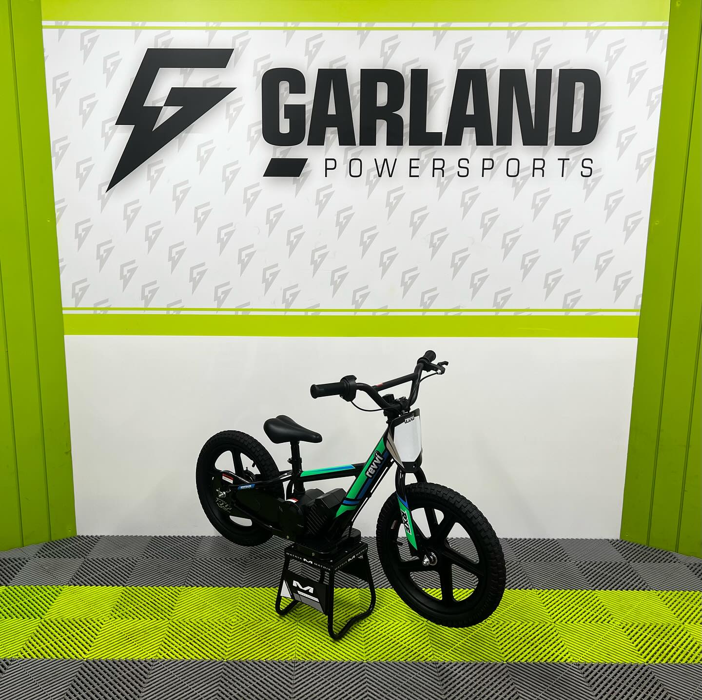 Revvi 16" 250W Electric Balance Bike - Green