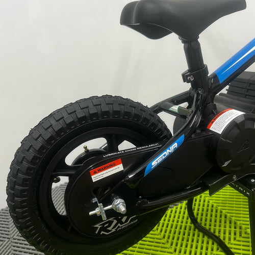 Revvi 12" 100W Electric Balance Bike - Blue