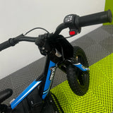 Revvi 12" Electric Bike & Riding Gear Bundle - Blue