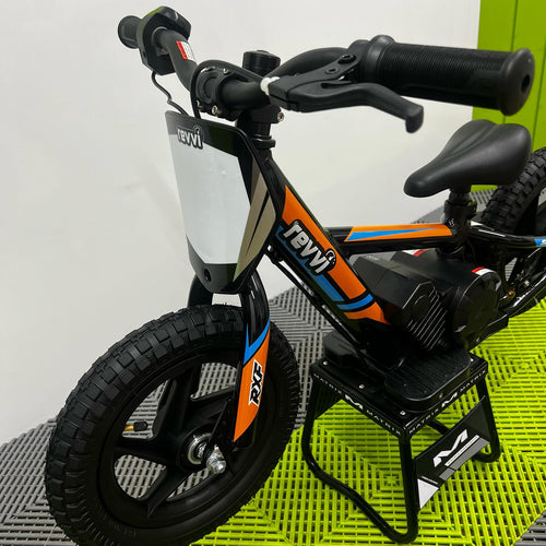 Revvi 12" 100W Electric Balance Bike - Orange