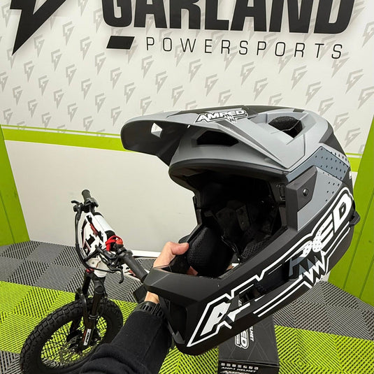 Amped AMP-1 Full Face Kids Helmet - Black