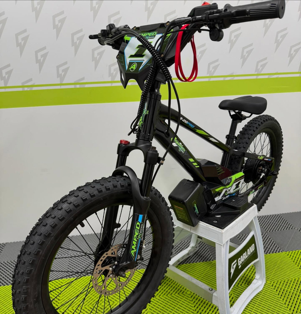 Amped A20 Pro Electric Bike + Riding Gear Bundle - Black