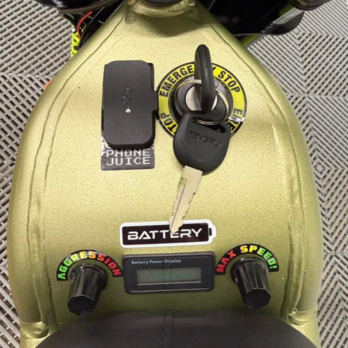 EBOX Dragster 2.0kw Electric Mini Bike - 2025 Khaki OFFROAD