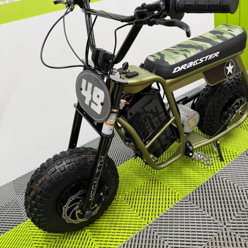 EBOX Dragster 2.0kw Electric Mini Bike - 2025 Khaki OFFROAD