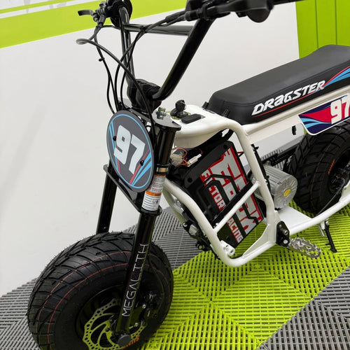 EBOX Dragster 2.0kw Electric Mini Bike - 2025 White SM