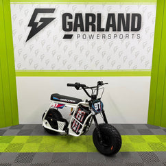 EBOX Dragster 2.0kw Electric Mini Bike - 2025 White (Road Wheels)