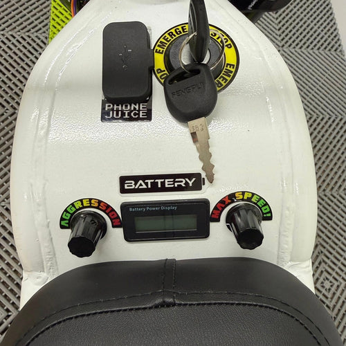 EBOX Dragster 2.0kw Electric Mini Bike - 2025 White SM