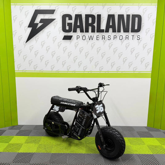 EBOX Dragster 2.0kw Electric Mini Bike - 2025 Black (Road Wheels)