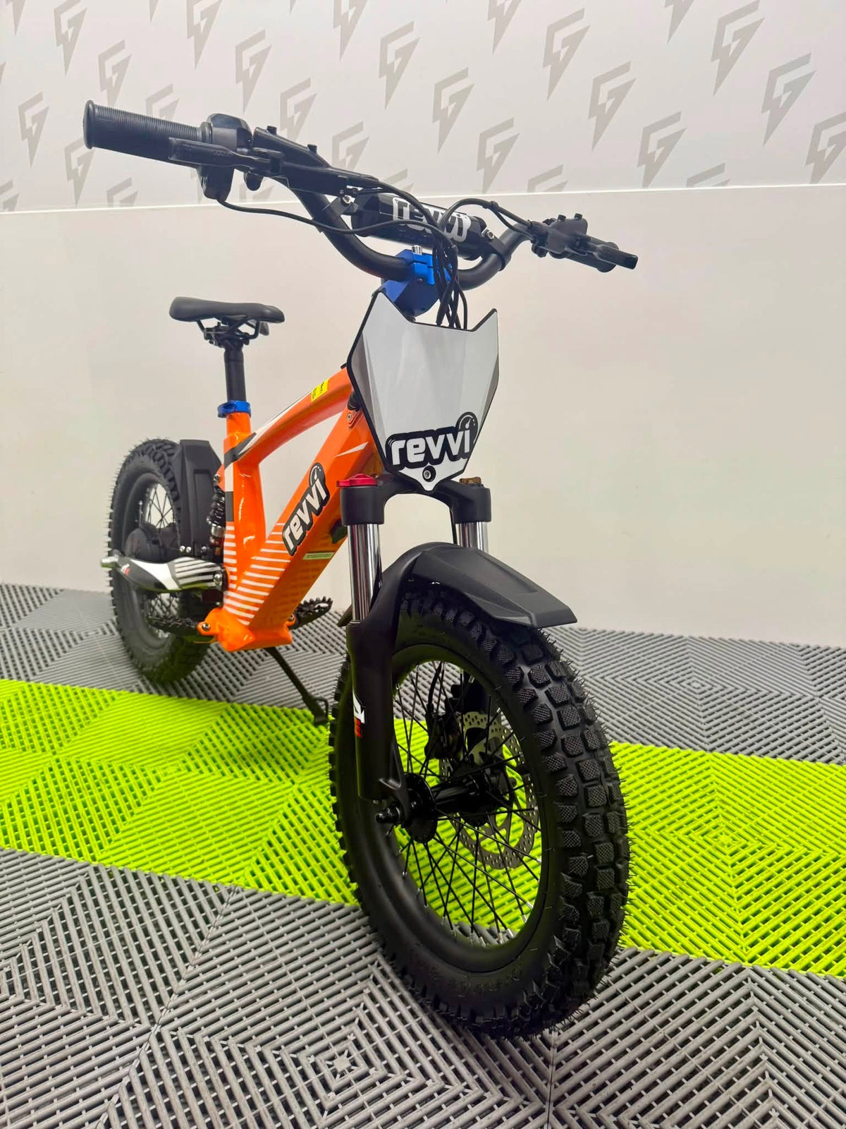 Revvi 16 XL Electric Bike + Riding Gear Bundle - Orange