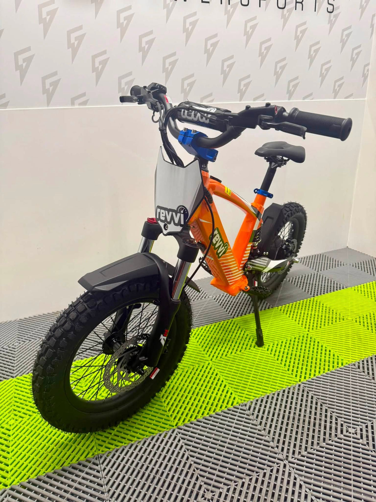 Revvi 16 XL Electric Bike + Riding Gear Bundle - Orange