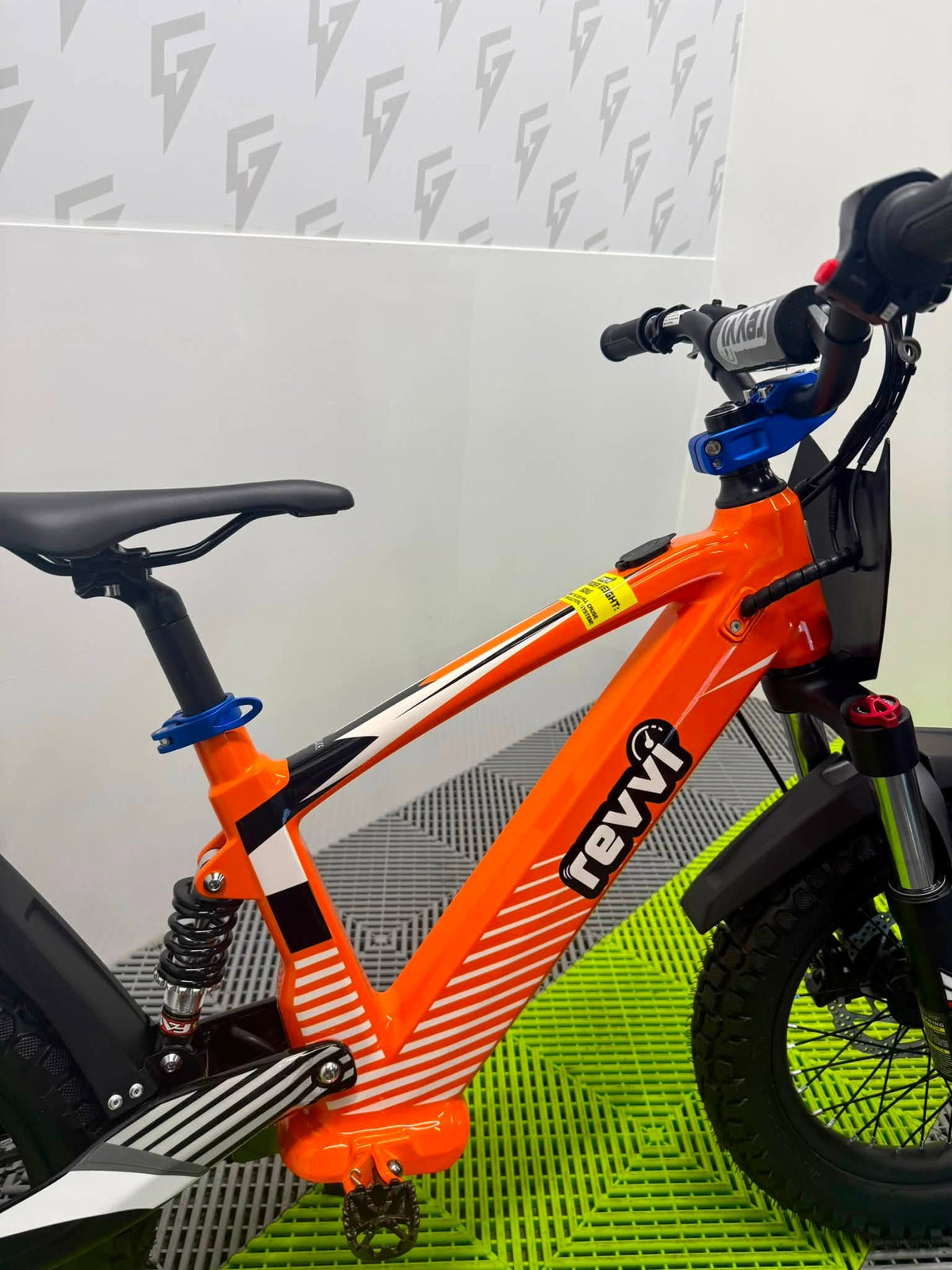 Revvi 16 XL Electric Bike + Riding Gear Bundle - Orange