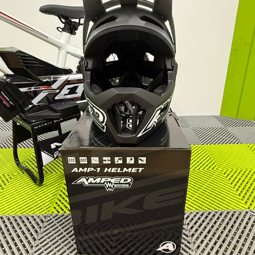 Amped AMP-1 Full Face Kids Helmet - Black