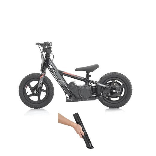 Revvi 12" Electric Bike & Spare Upgraded Battery Bundle - Black