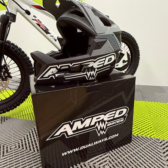 Amped AMP-1 Full Face Kids Helmet - Black