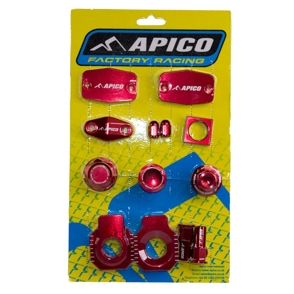 Apico Factory Anodised Bling Pack Red Gasgas