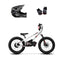 Amped A20 Pro Electric Bike + Riding Gear Bundle - White