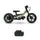 Amped A10 Electric Bike + Spare Battery Bundle - Black