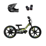 Amped A16 Electric Bike + Riding Gear Bundle - Black