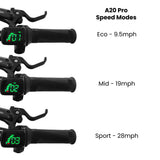 Amped A20 Pro Electric Bike + Spare Battery Bundle - Black