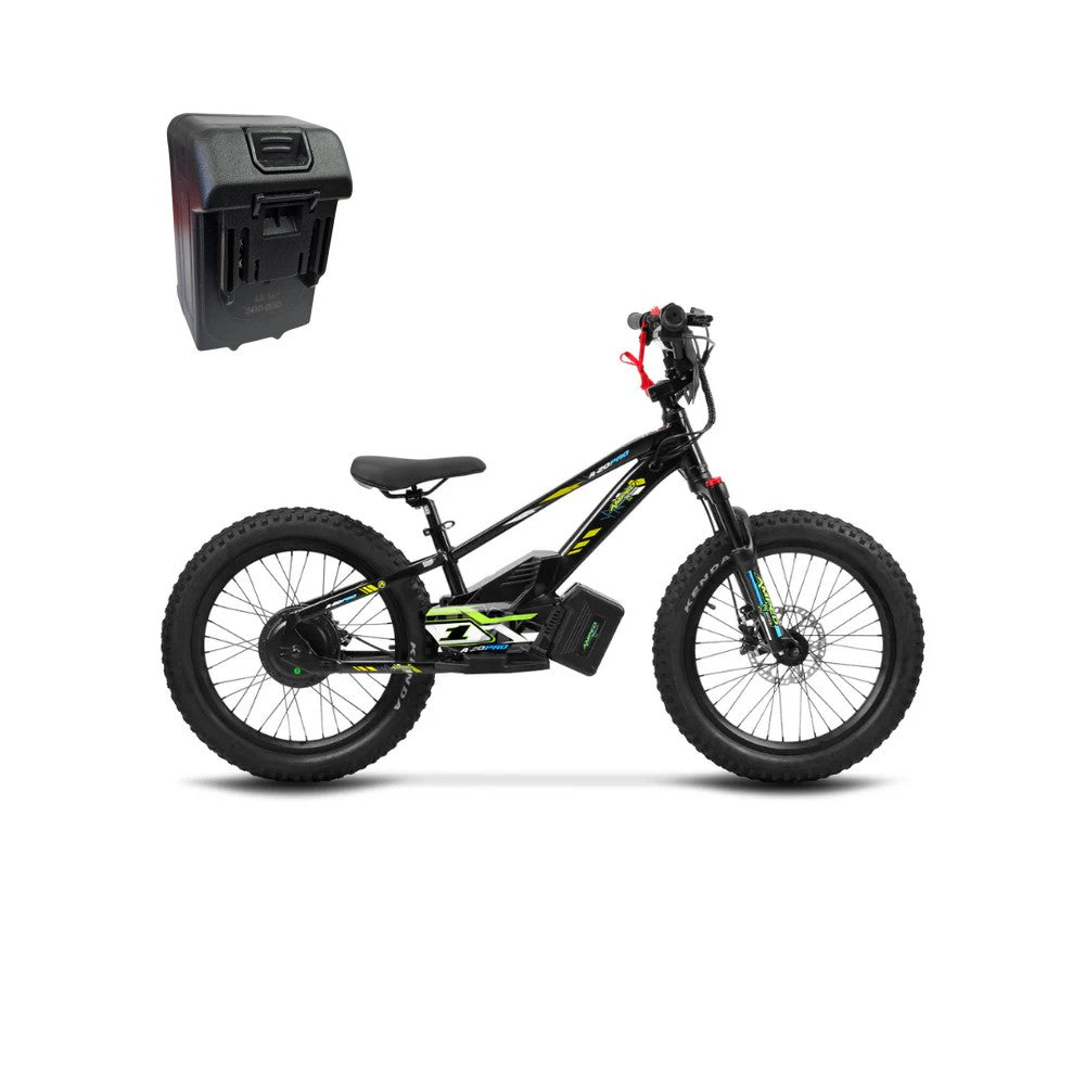 Amped A20 Pro Electric Bike + Spare Battery Bundle - Black