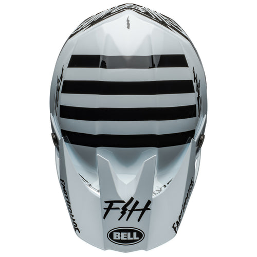Bell 2024 Moto-10 Spherical Mips MODSQD Matte Gloss White Black Motocross Helmet