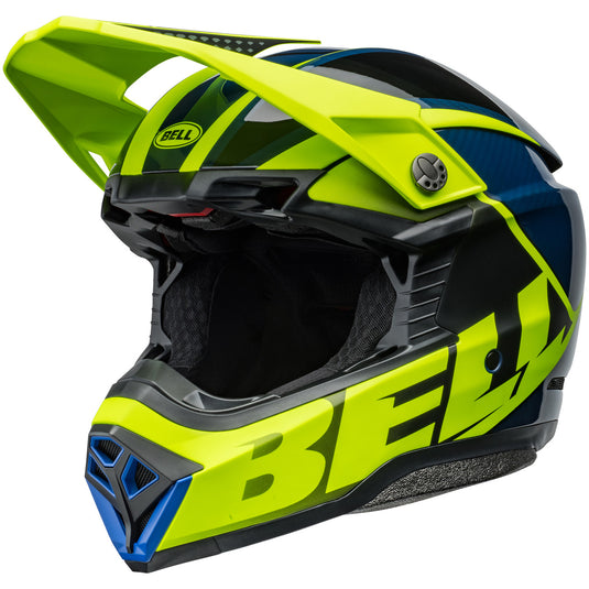 Bell 2024 Moto-10 Spherical Mips Sliced Retina Blue Motocross Helmet