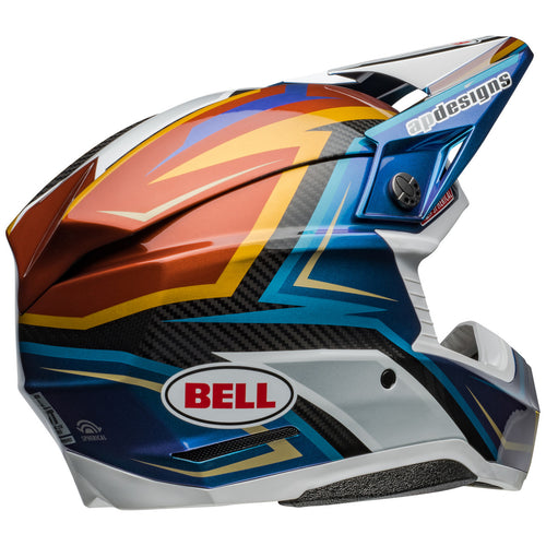 Bell 2024 Moto-10 Spherical Mips Tomac 24 White Gold Motocross Helmet