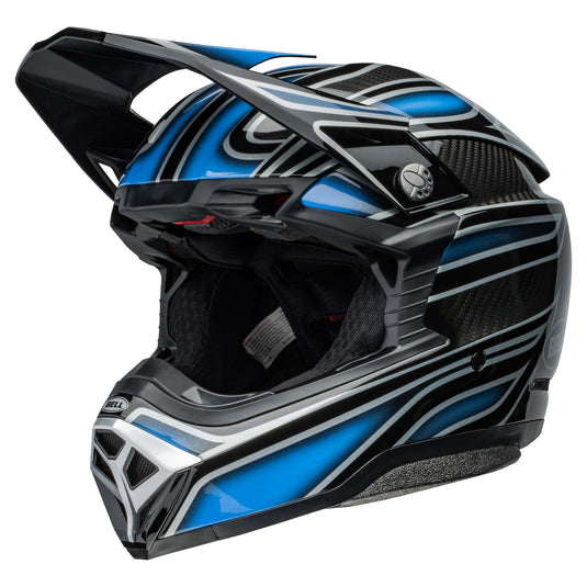 Bell 2024 Moto-10 Spherical Mips Webb Marmont Blue Motocross Helmet
