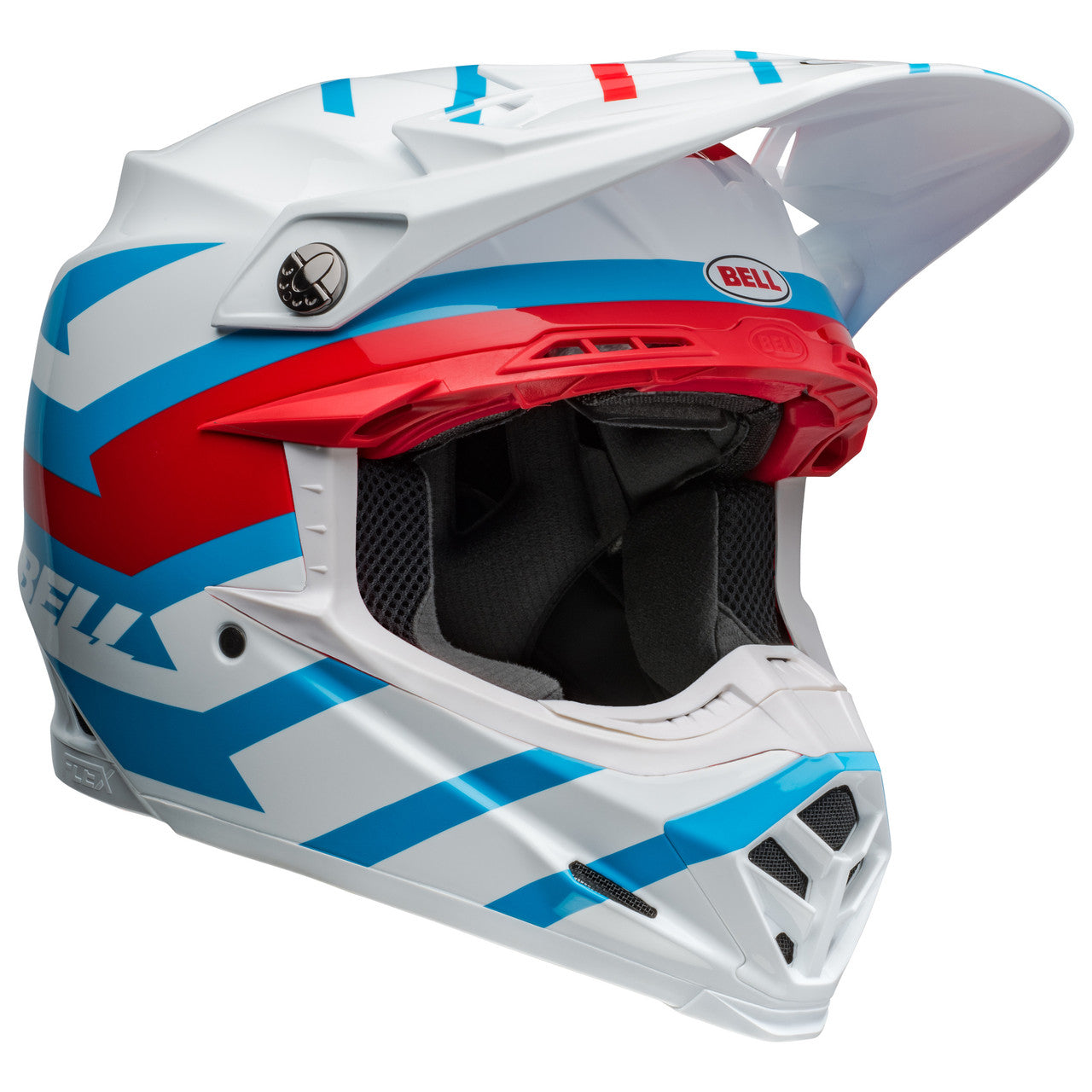 Bell 2024 Moto 9S Flex Banshee White Red Motocross Helmet