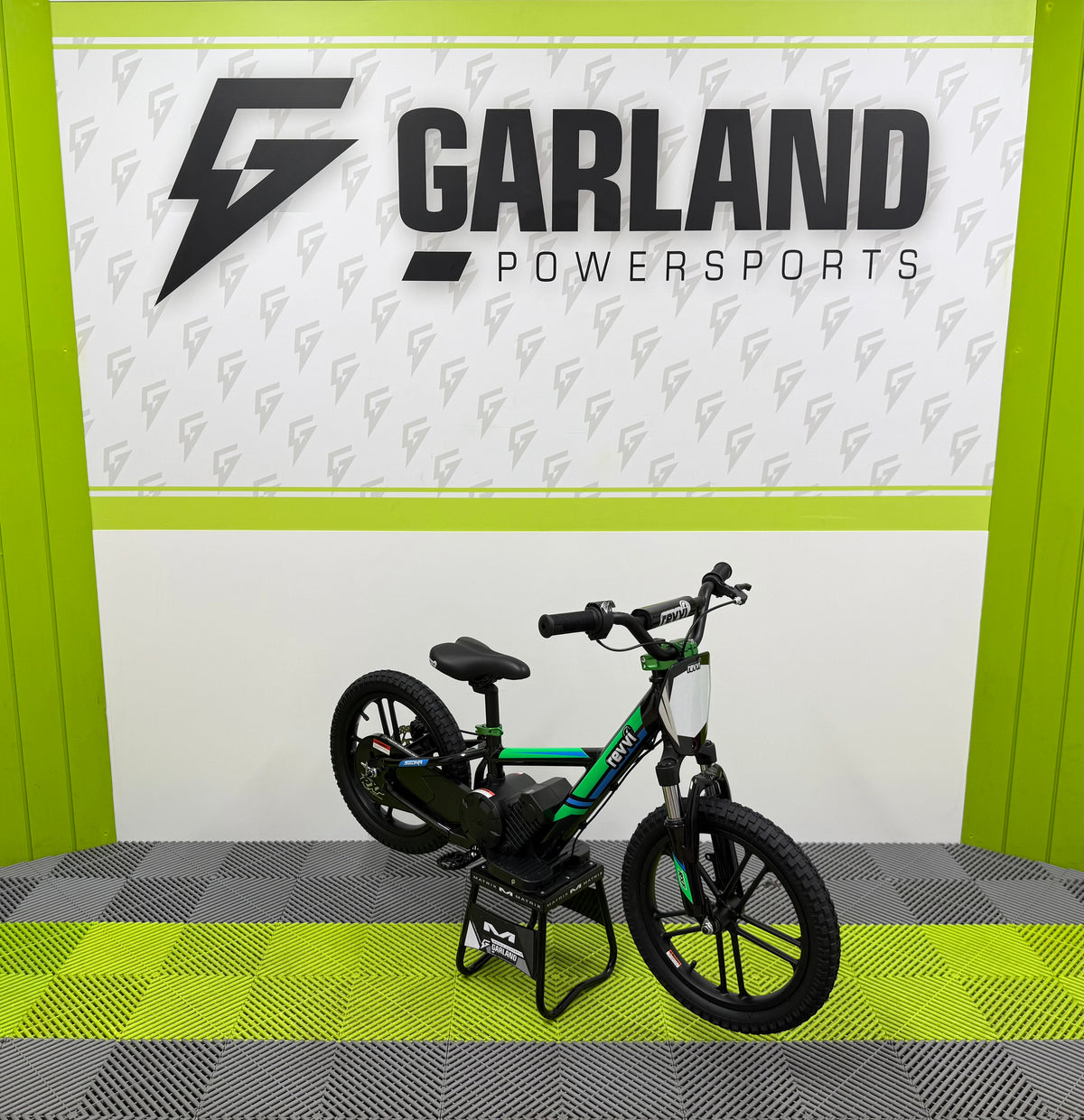 Revvi 16” Plus Electric Balance Bike - Green