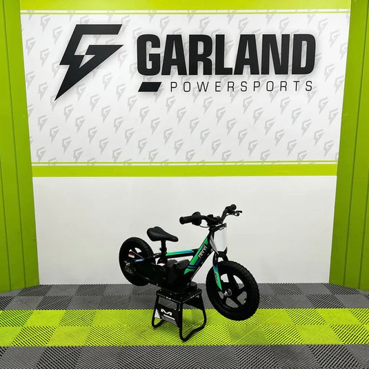 Revvi 12" 100W Electric Balance Bike - Green
