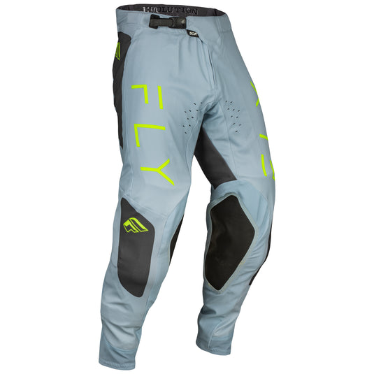 Fly Racing 2024 Evolution DST Ice Grey Charcoal Neon Green Pants