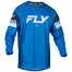 Fly Racing 2024 Youth Kinetic Prix Bright Blue Charcoal White Jersey