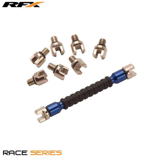 RFX Race Spoke Key Blue Interchangeable Multi Tip Type Sizes 5.4mm-7.0mm