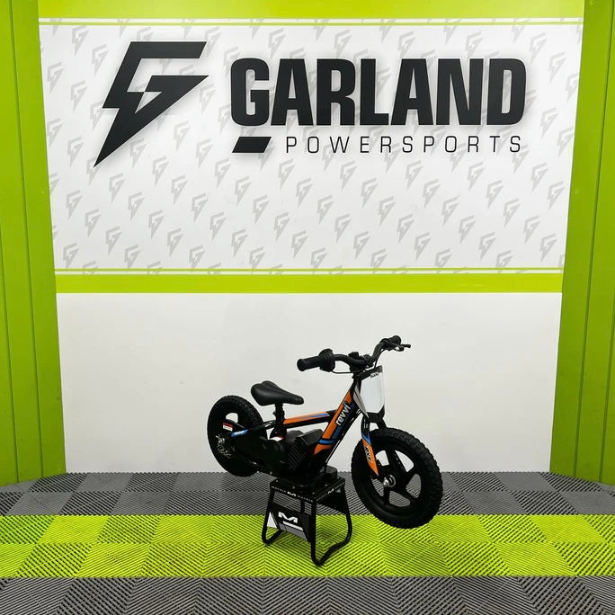 Revvi 12" 100W Electric Balance Bike - Orange