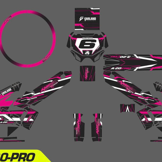 Amped A20 Pro Semi Custom Graphic Set - Pink
