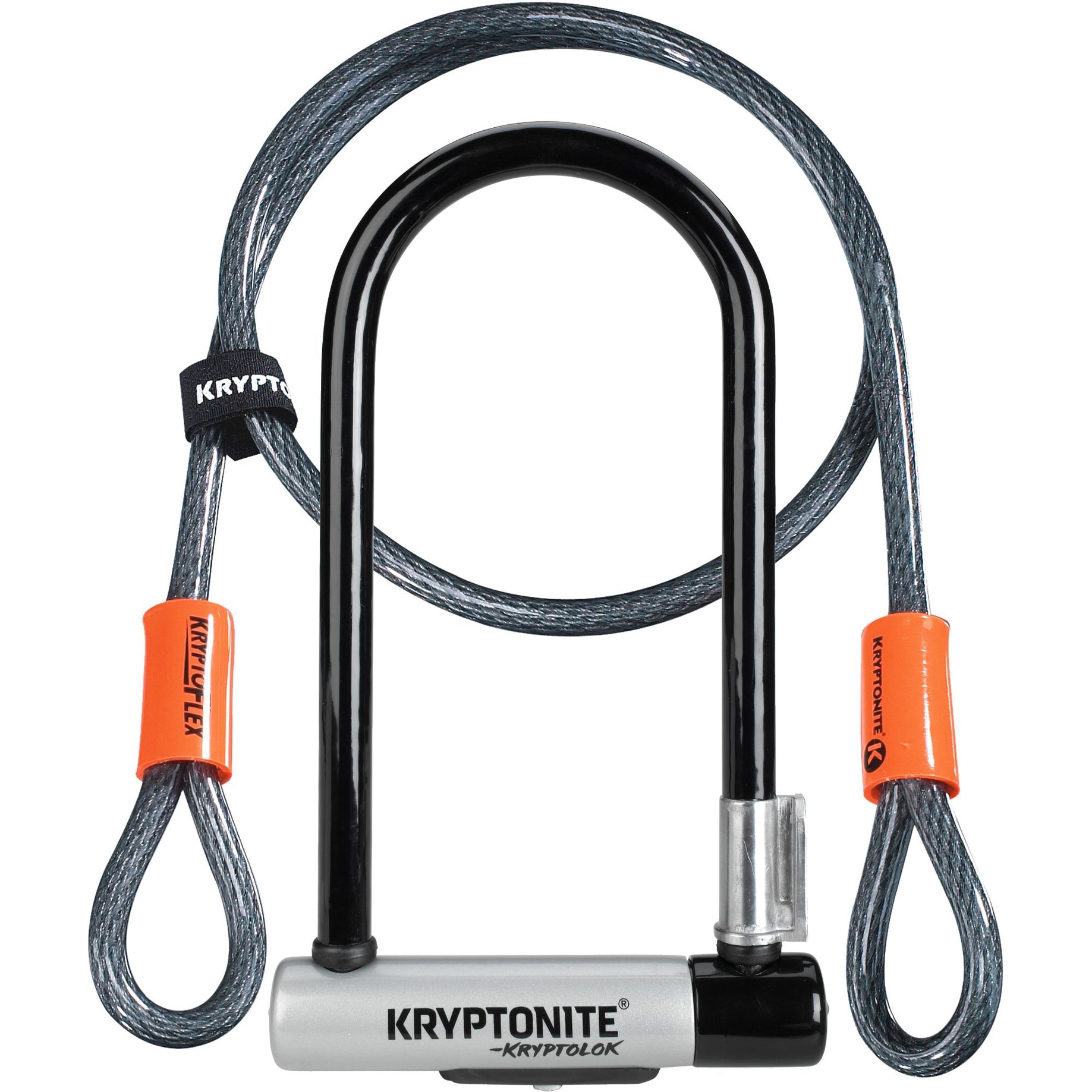 Kryptonite Kryptolok Standard U-Lock With 4 Foot Flex Cable Sold Secure Gold