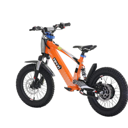 Revvi 16” XL 600W Kids Electric Balance Bike - Orange