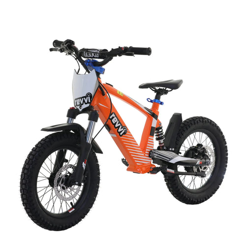 Revvi 16” XL 600W Kids Electric Balance Bike - Orange